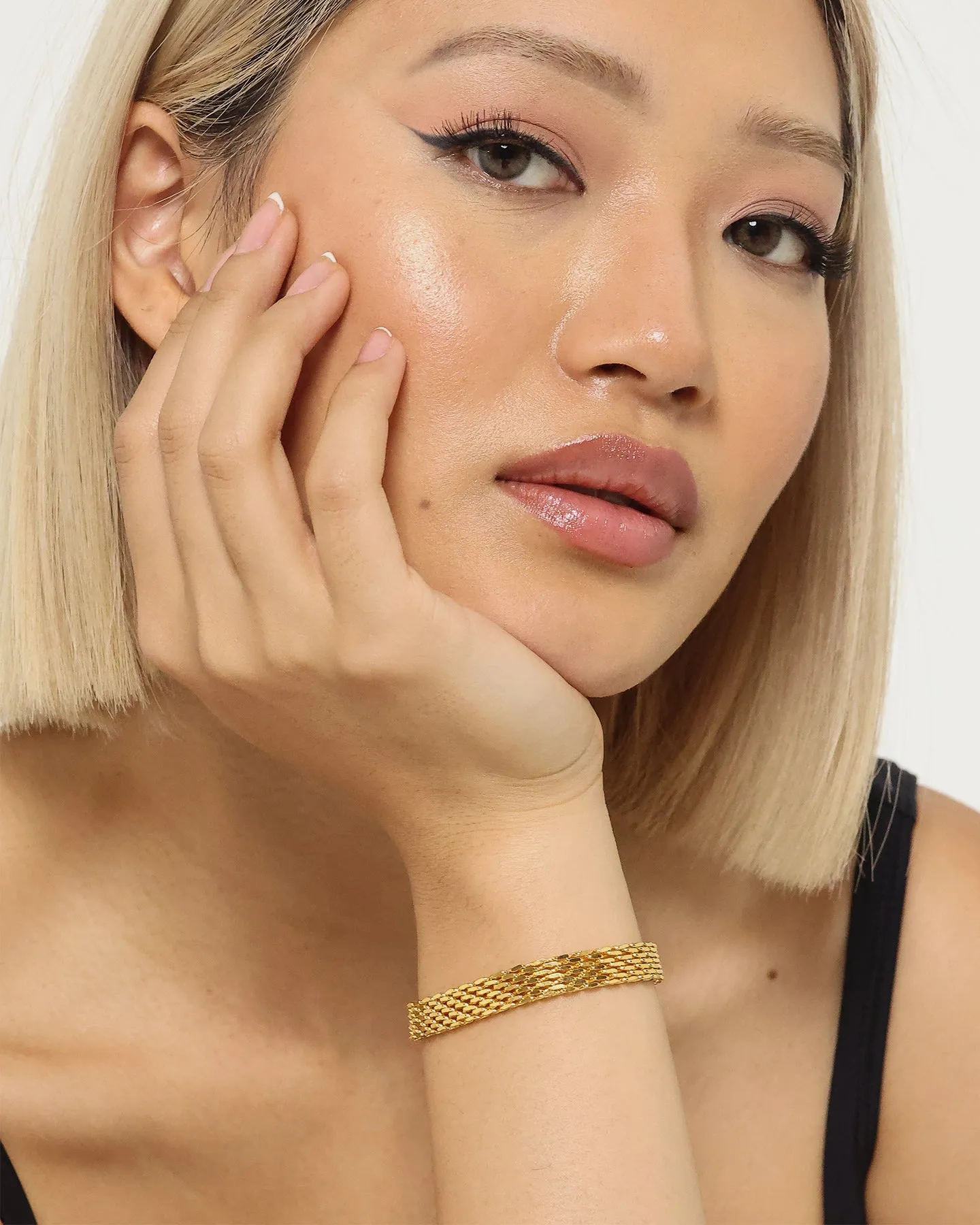 Raising Hell Women's Braided Bracelet Gold