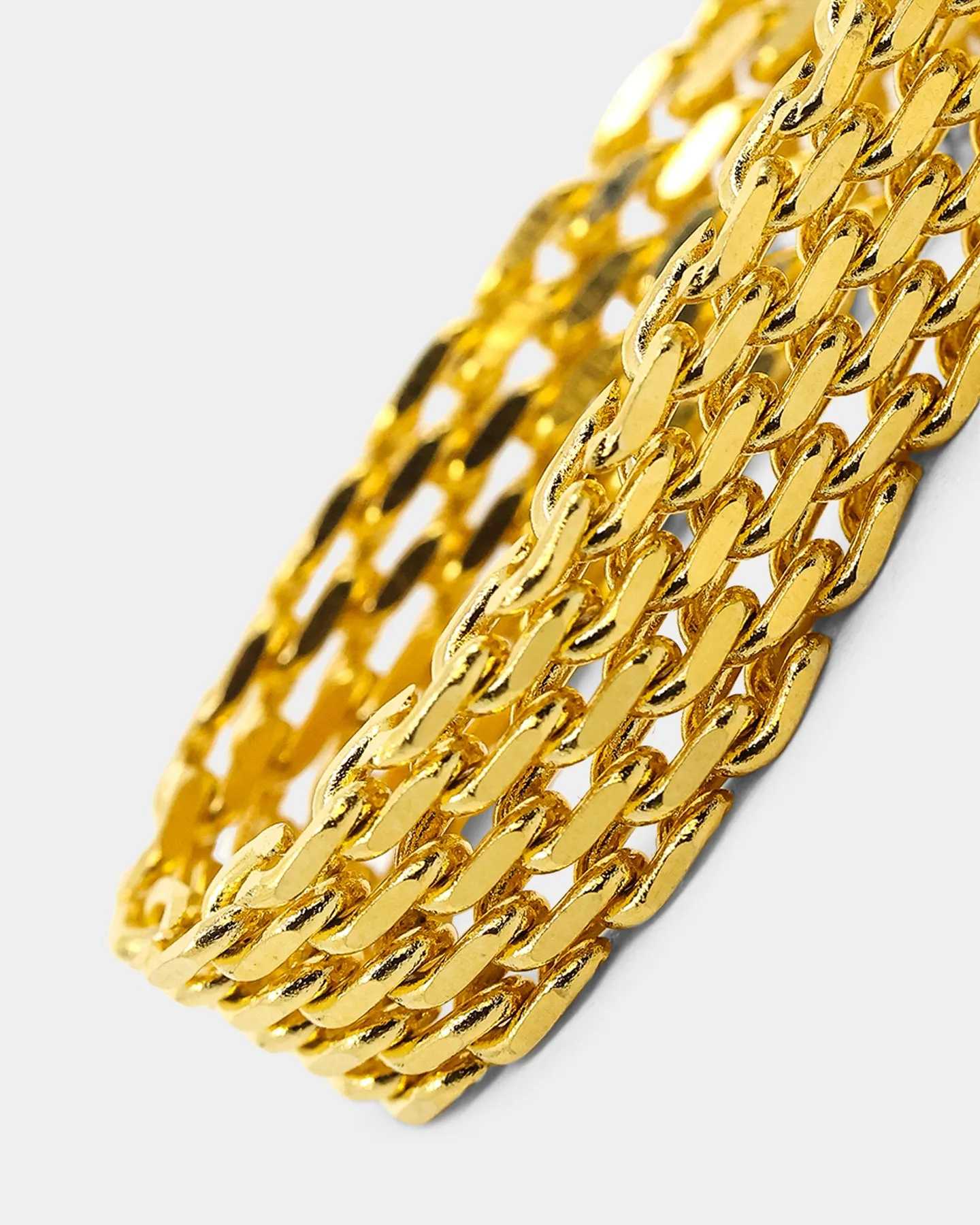 Raising Hell Women's Braided Bracelet Gold