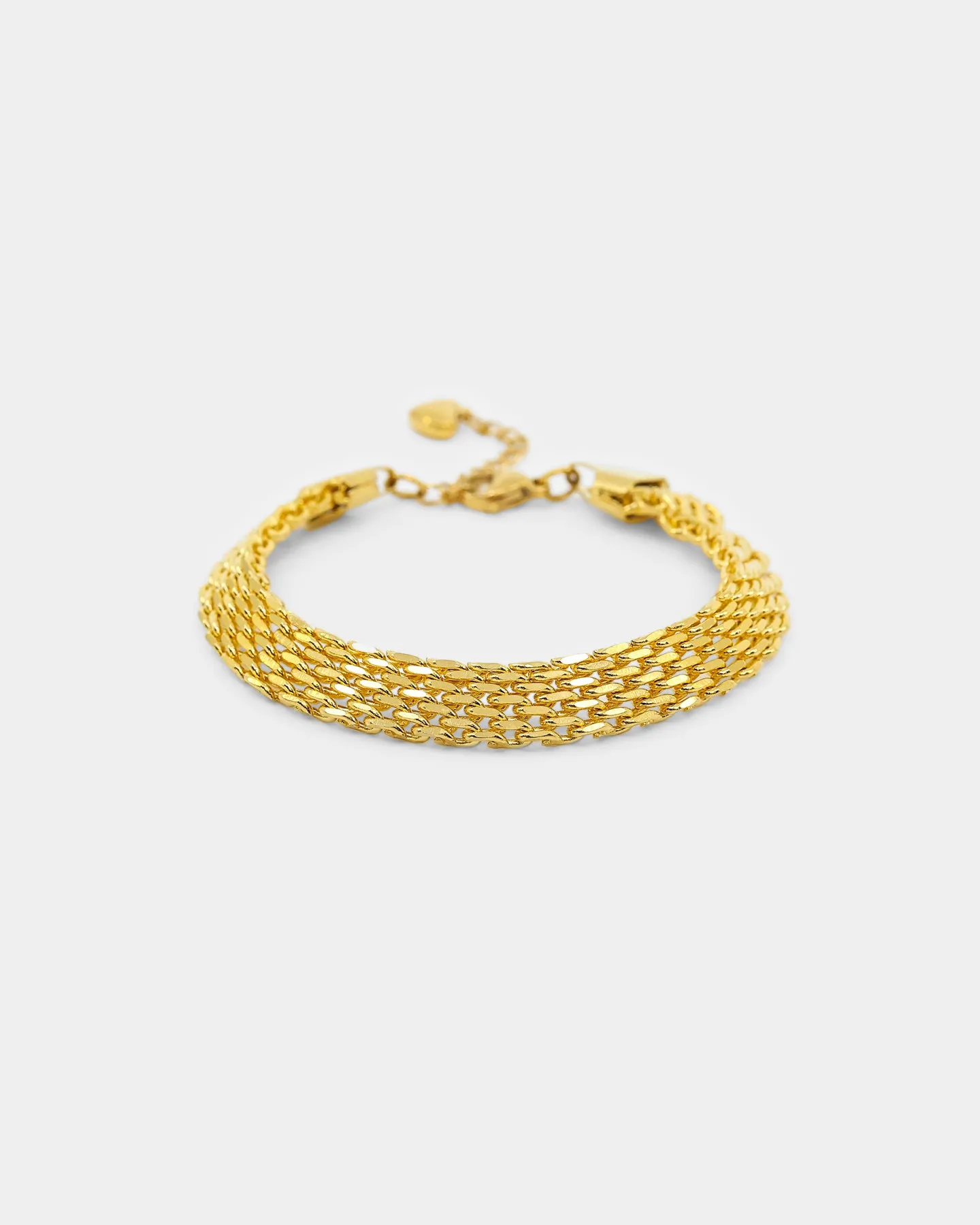 Raising Hell Women's Braided Bracelet Gold