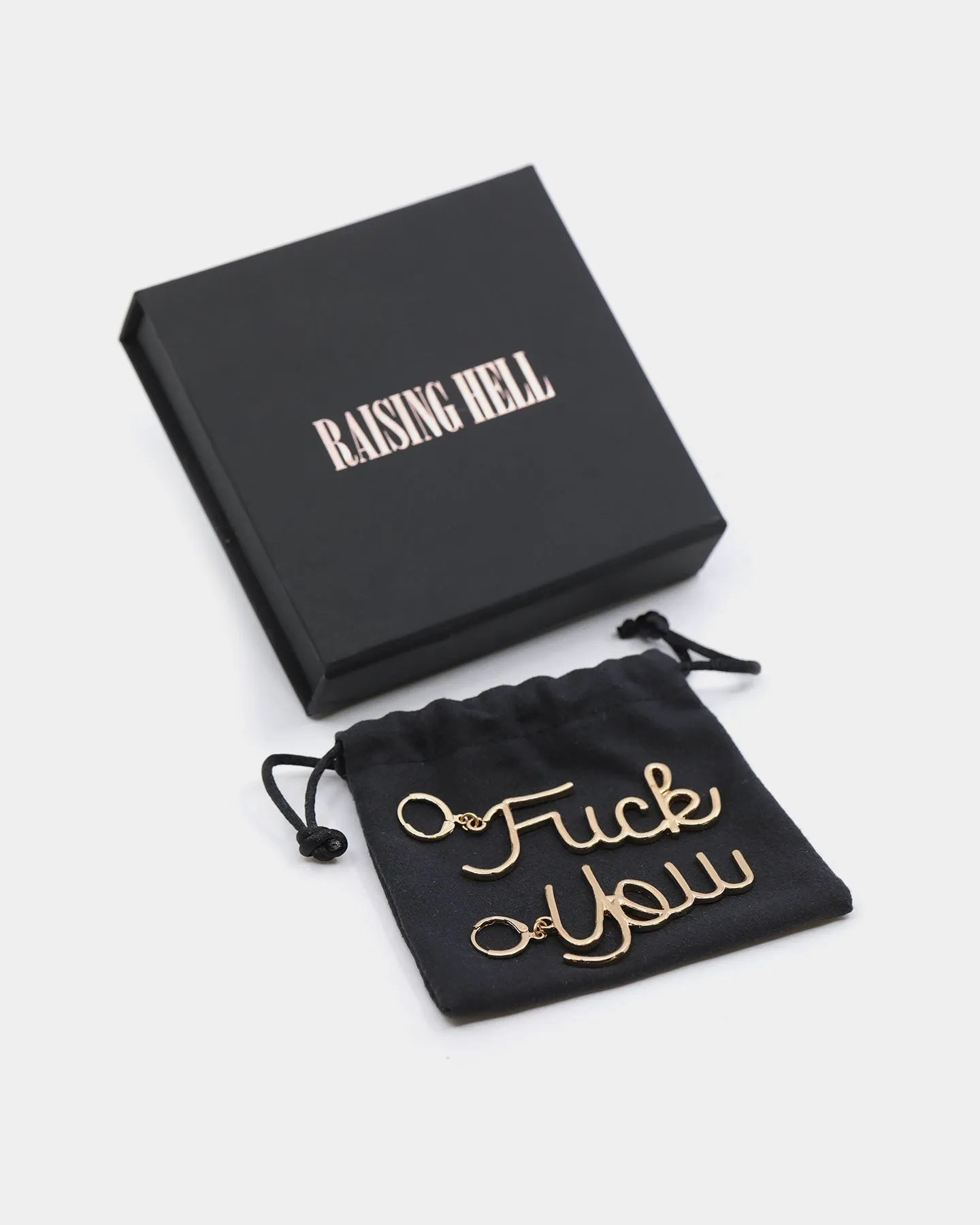 Raising Hell Women's FK Earrings Gold