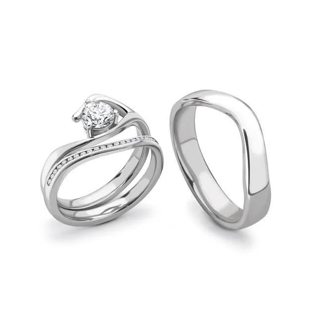 Rebecca Sellors Platinum Diamond Tri Set