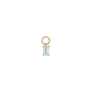 Reef 18K Gold Plated Earring w. Topaz