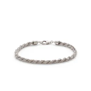 Rope (4mm) Silver Bracelet