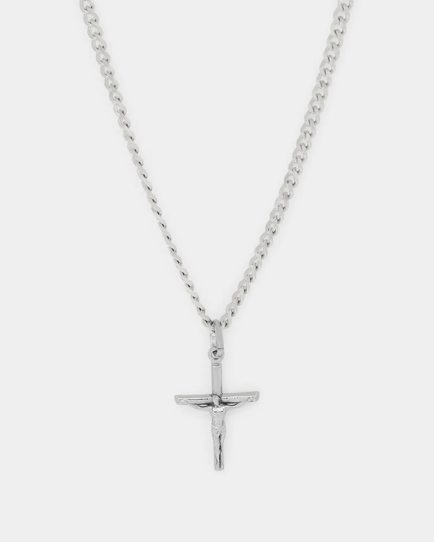 Saint Morta Crucifix Pendant White Gold