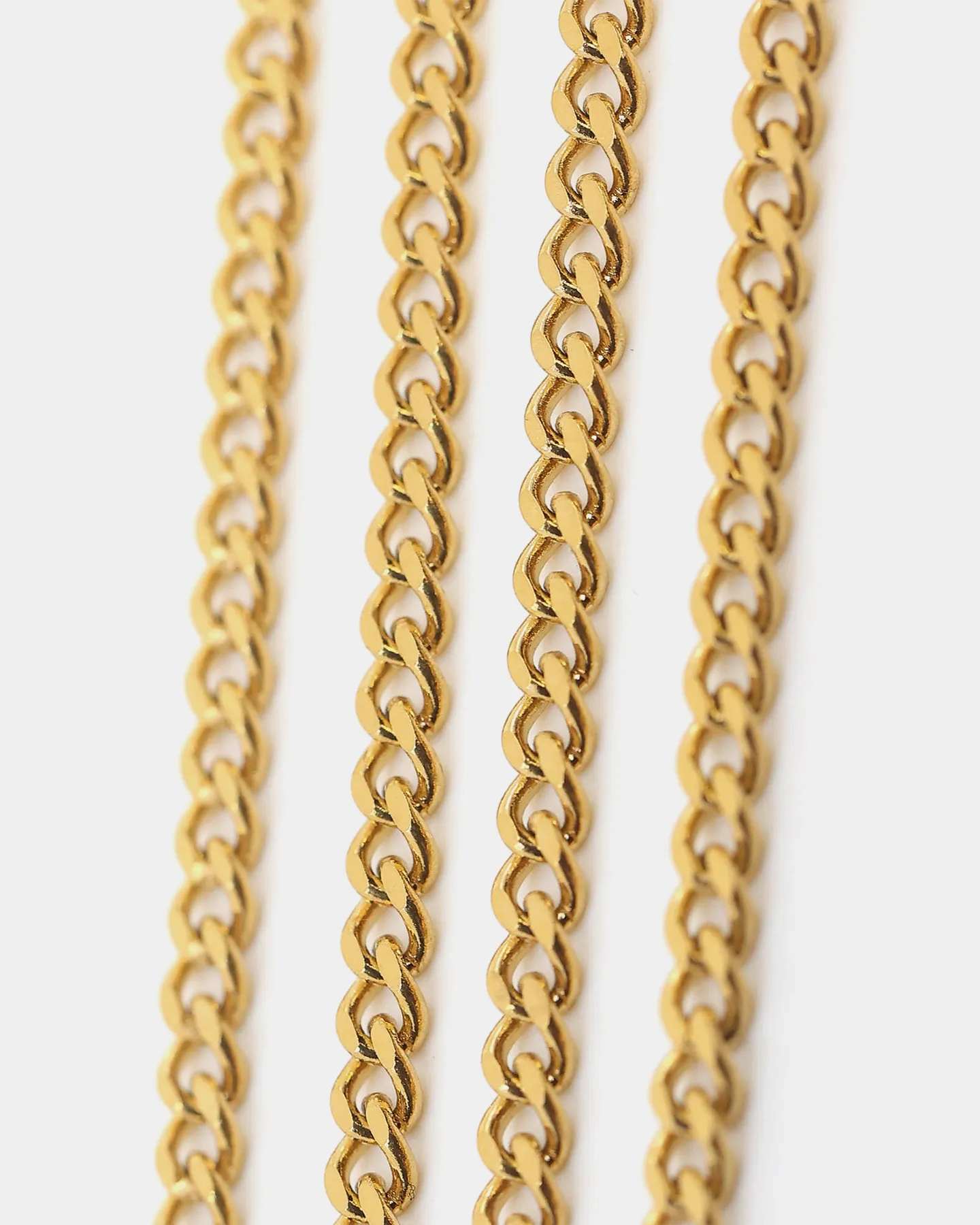 Saint Morta Dog Tag Necklace Gold