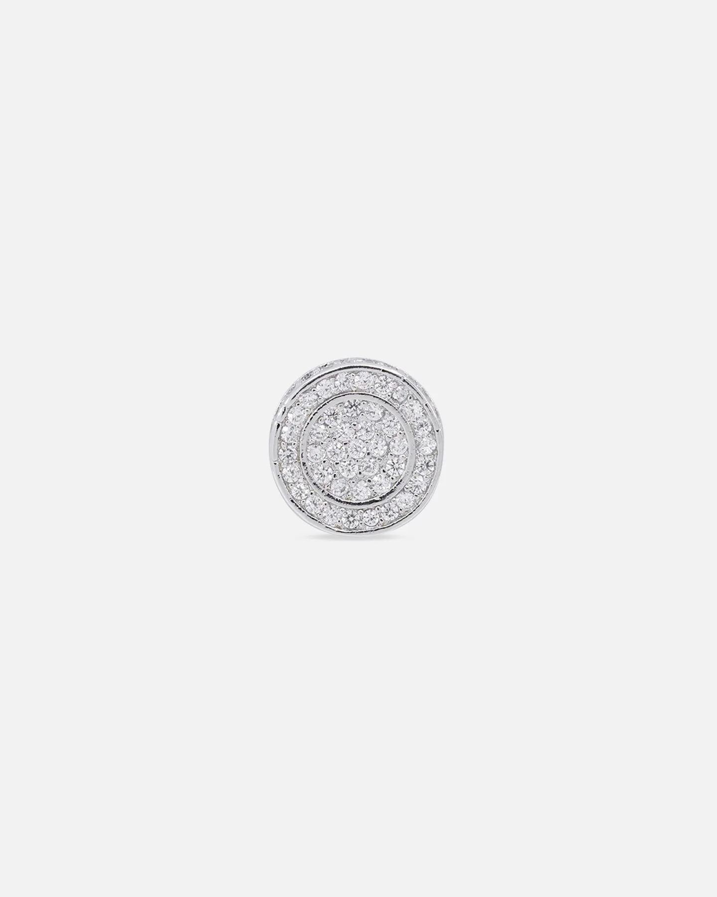 Saint Morta Stadium Earrings Iced White Gold