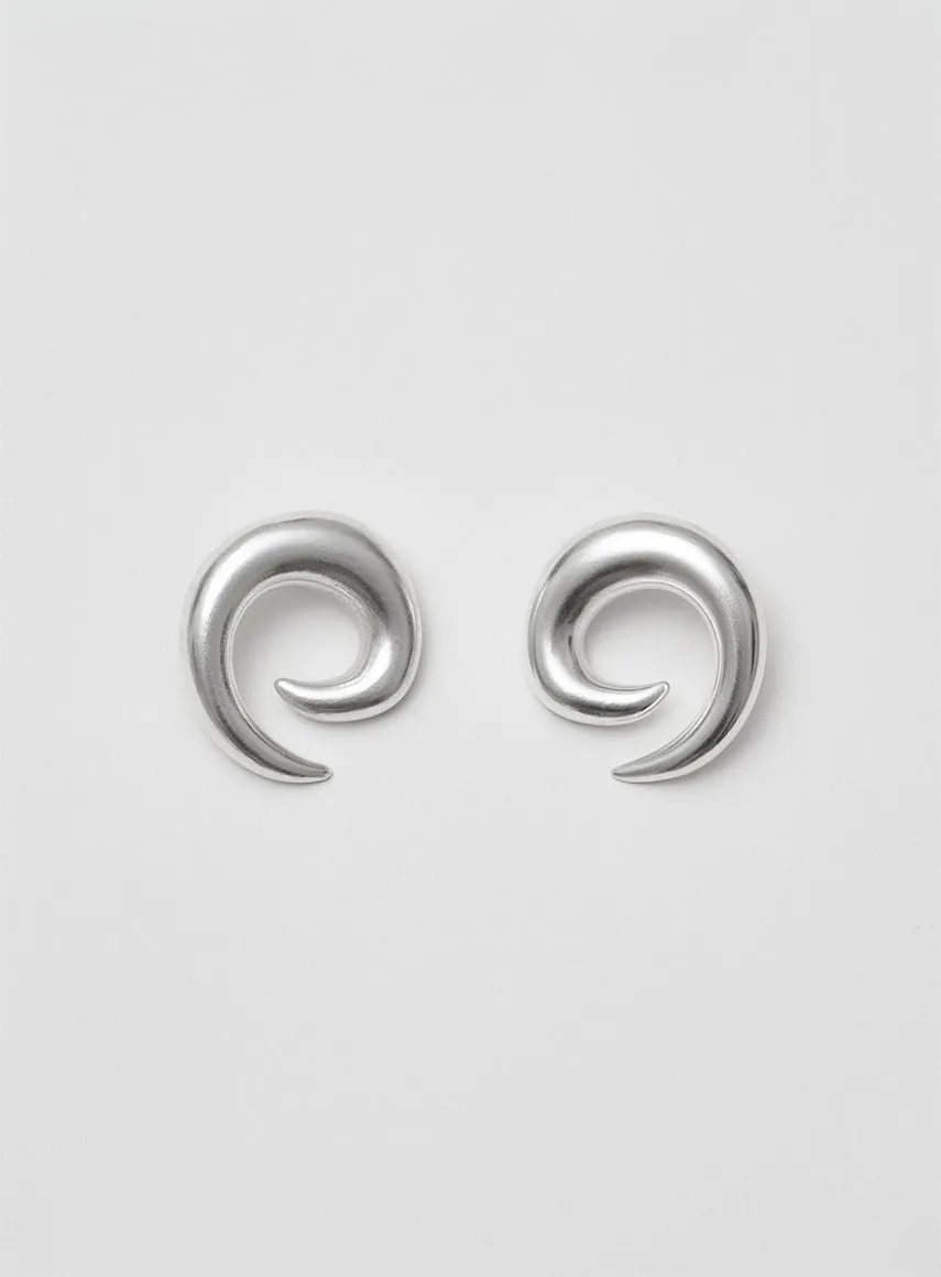 Saturn Silver Earrings