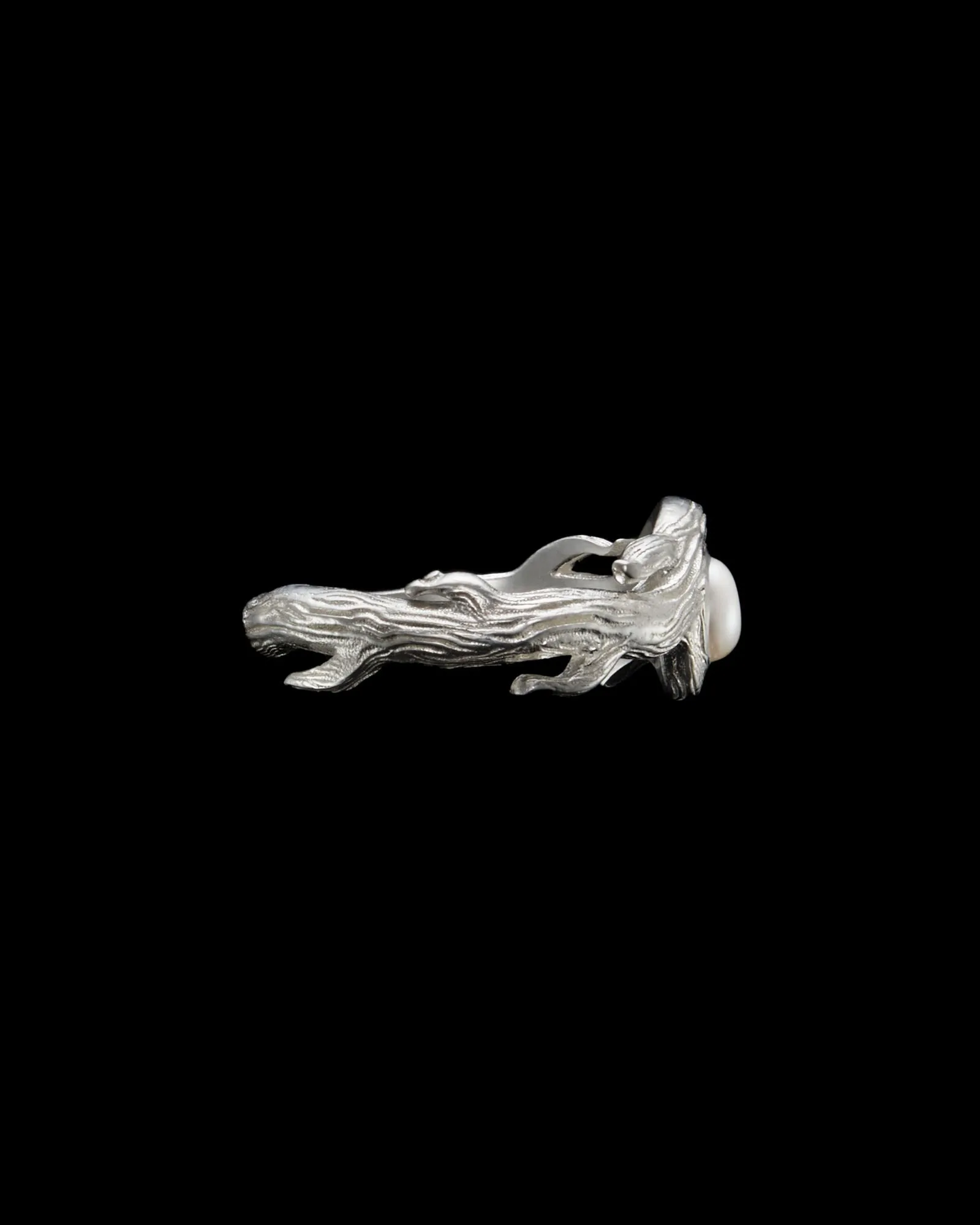 Secret Garden Silver Ring w. Pearl