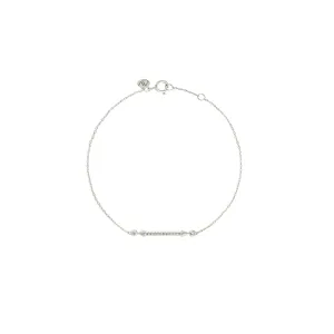 Selene 18K White Gold Bracelet w. Diamonds
