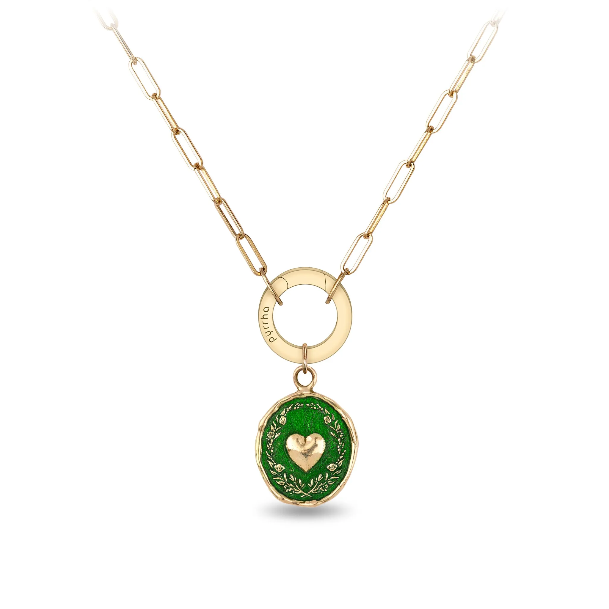 Self-Love 14K Gold Long Link Paperclip Chain Necklace - True Colors