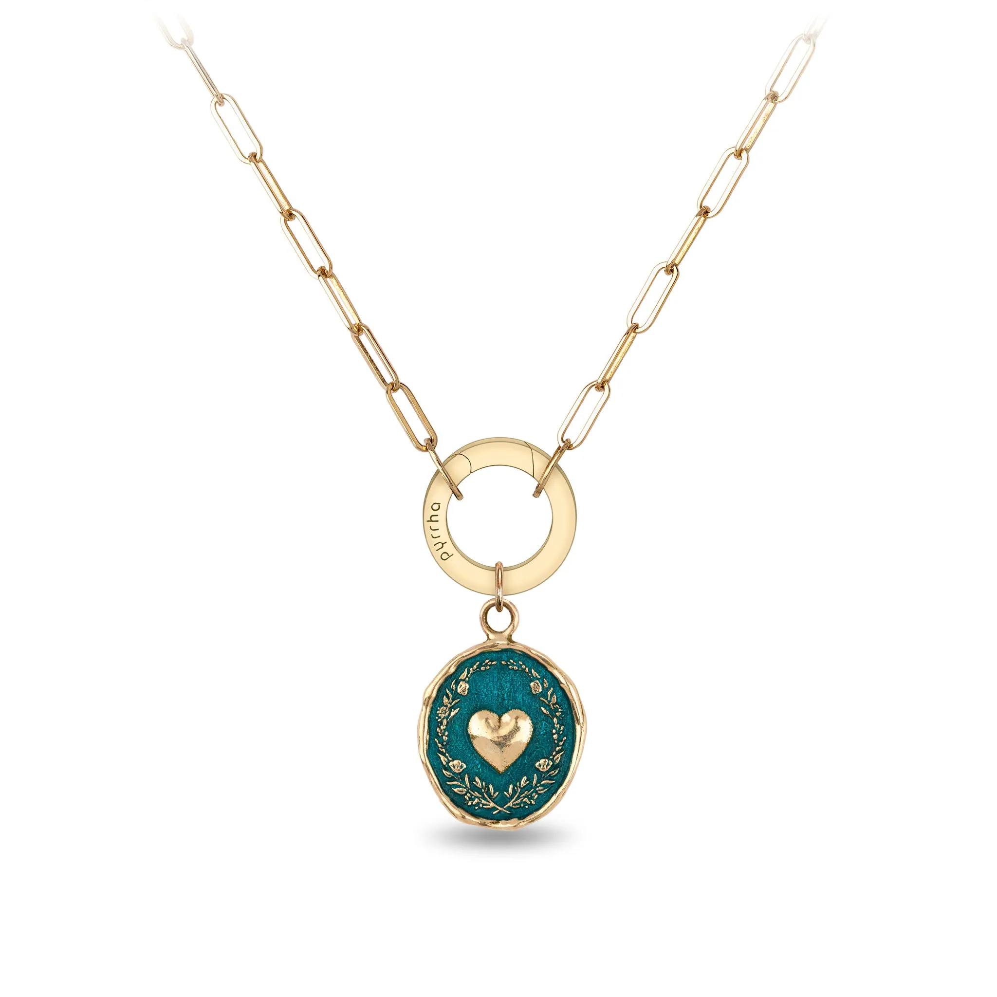 Self-Love 14K Gold Long Link Paperclip Chain Necklace - True Colors