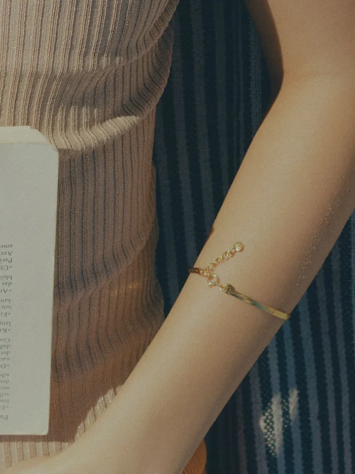 Sentiero Gold Plated Bracelet