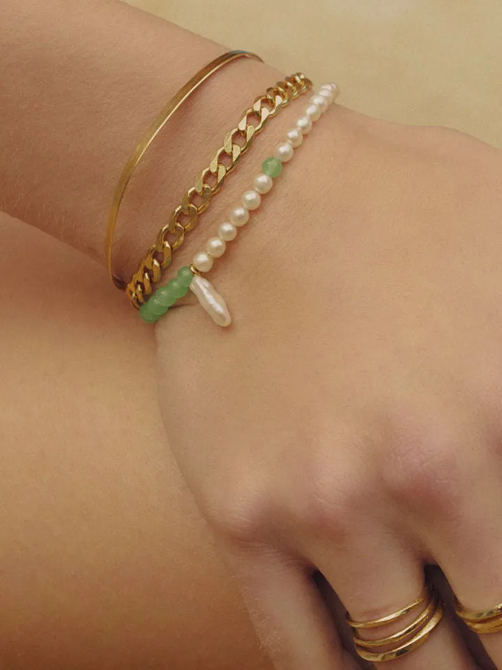 Sentiero Gold Plated Bracelet