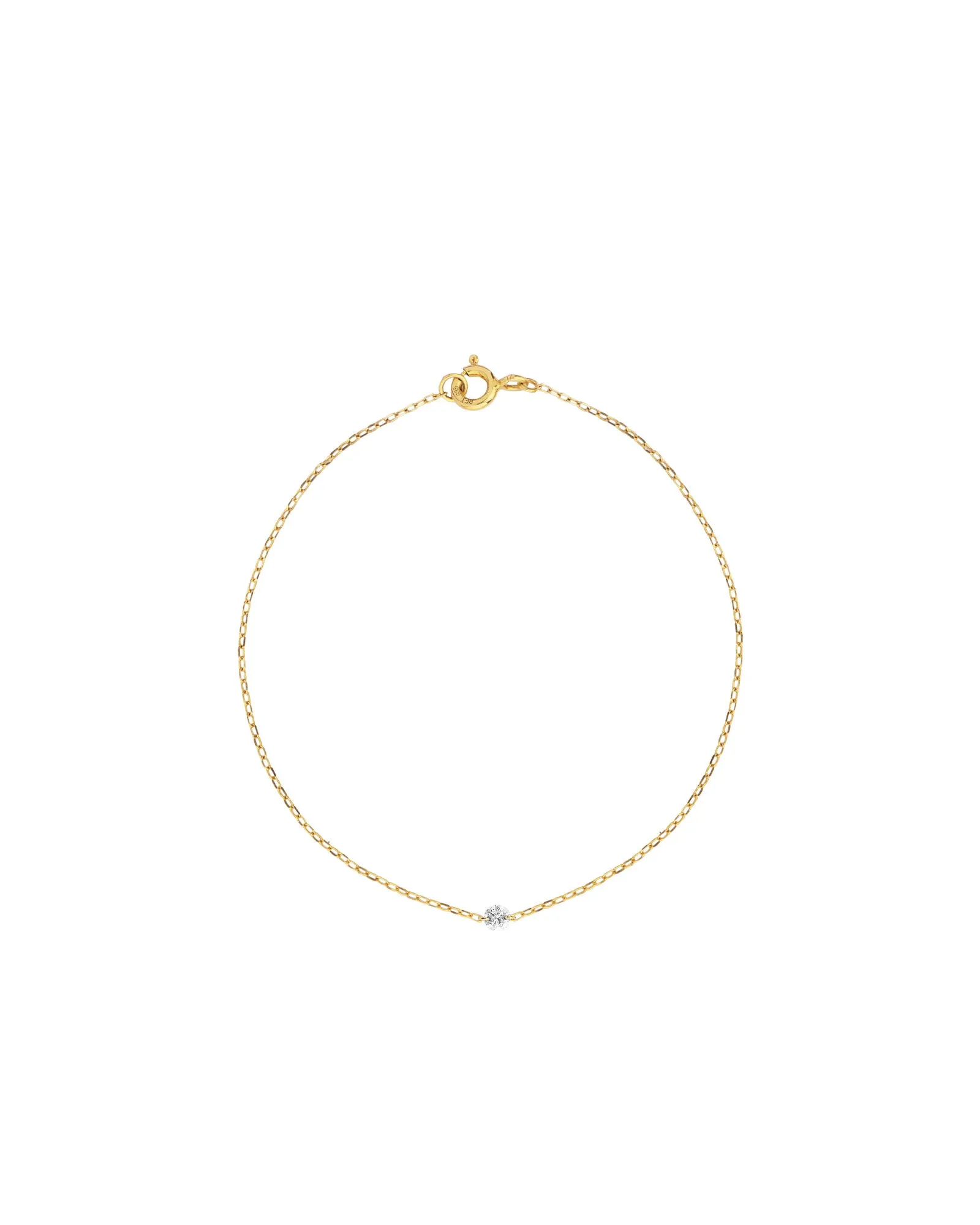 Serene 14K Gold, White Gold or Rose Gold Bracelet w. Diamond