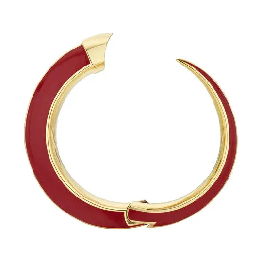 Shaun Leane Sabre Solis 18ct Yellow Gold Vermeil Sterling Silver Sienna Ceramic Cuff