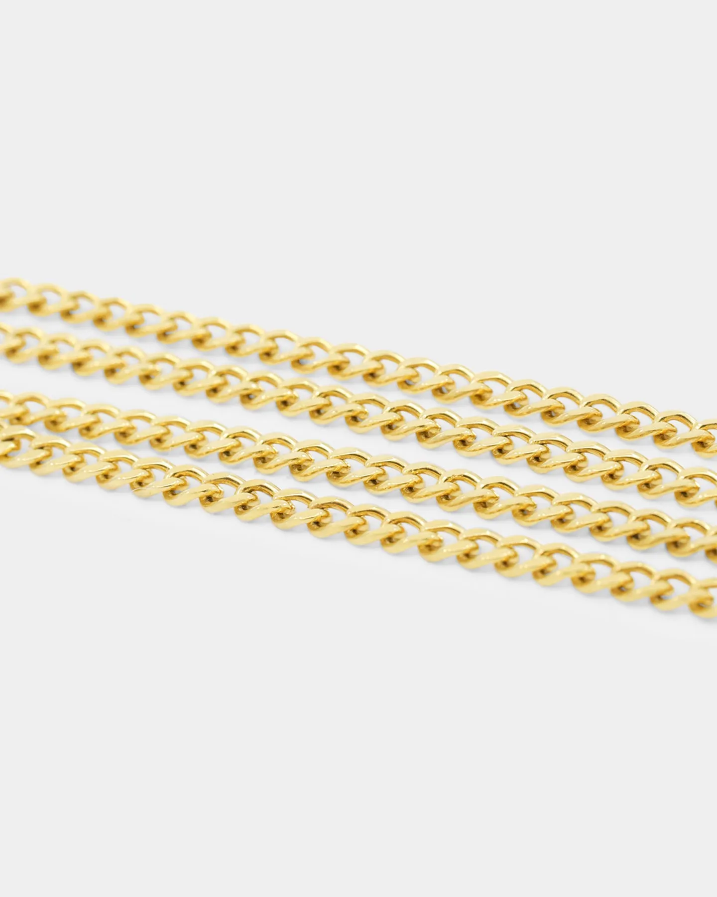 Shortie Kids' Cross Pendant Micro 4mm Chain Gold