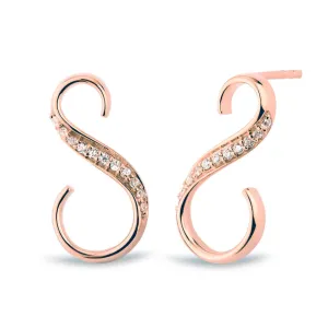 Sitana 18K Rosegold Studs w. 22 Diamonds