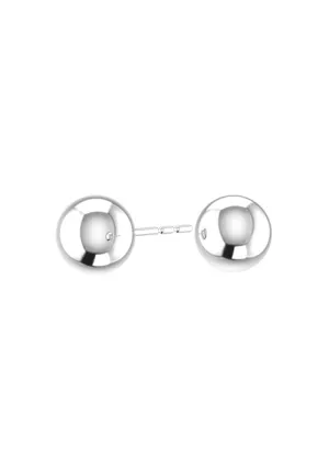 Solitaire Nude 18K Whitegold Earrings