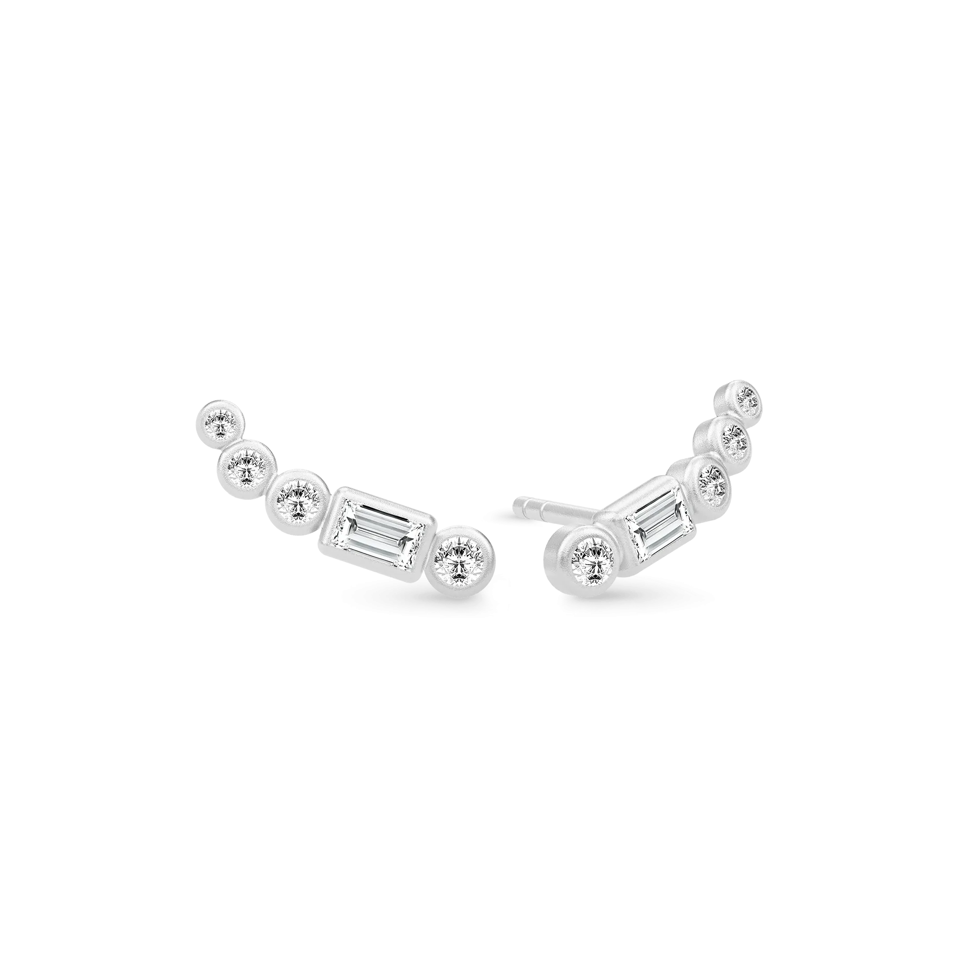 Sophia Clear Silver Earstuds w. Zirconia