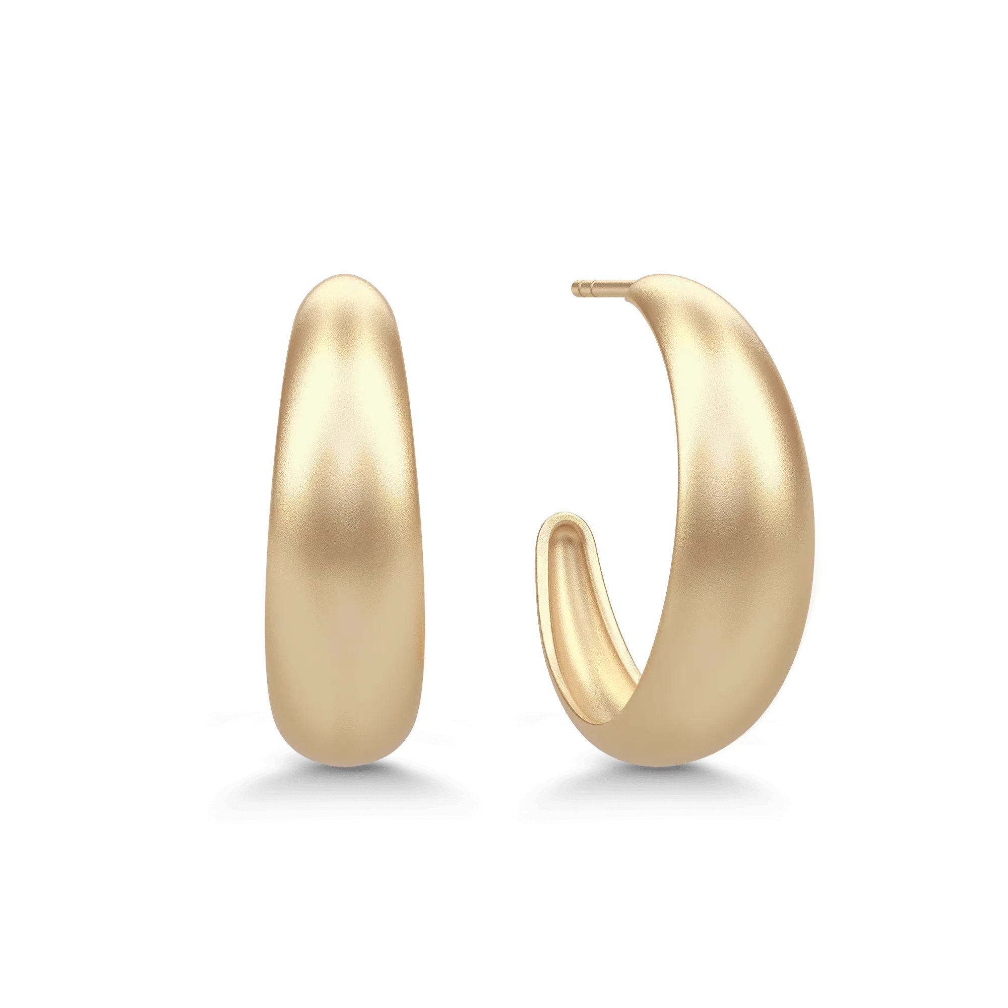 Sparrow Midi Gold Plated Hoops