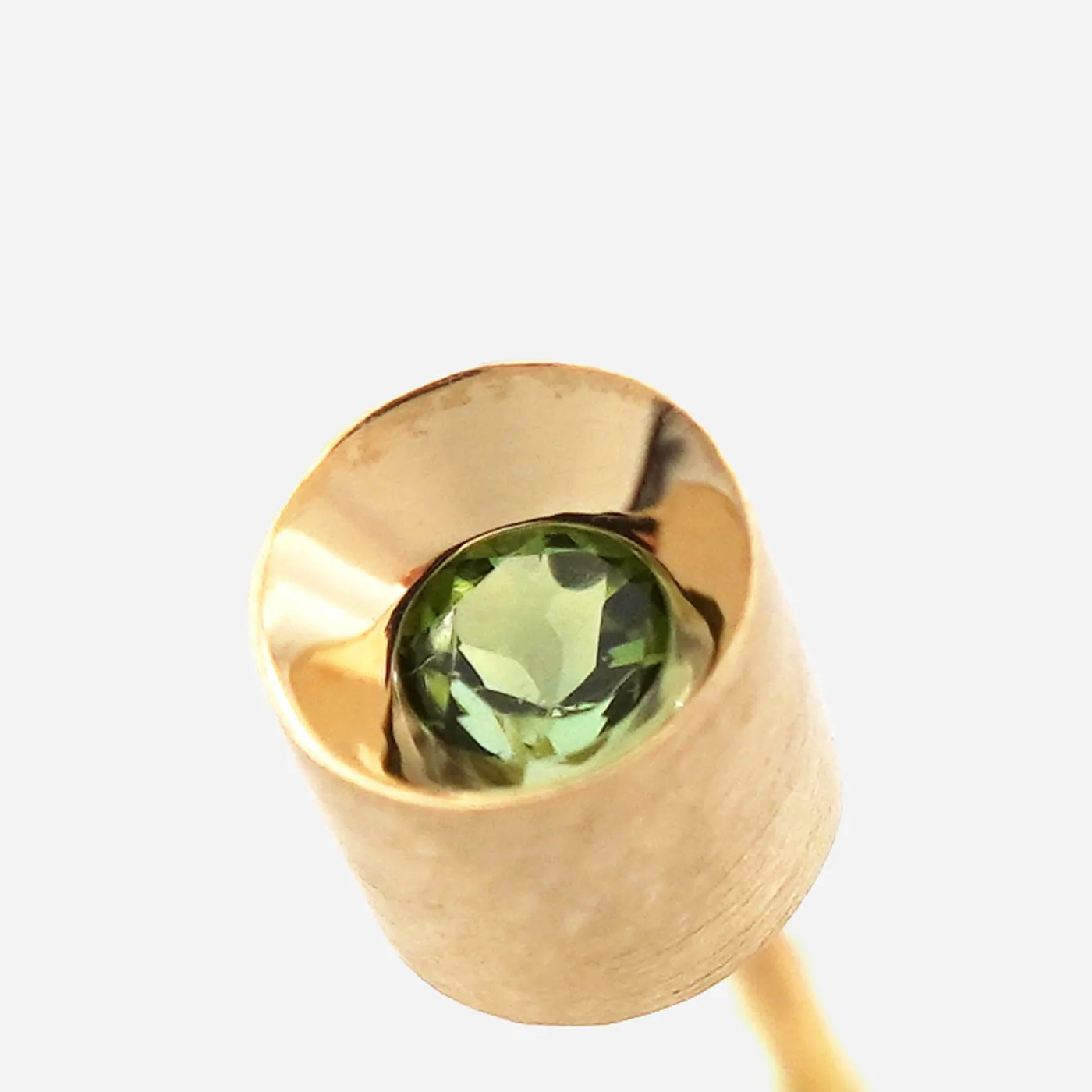 Spot Single 18K & 10K Earring w. 2,5mm Tourmaline
