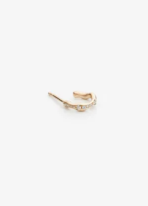 Spuma Pavé 14K Gold Hoop w. Diamonds