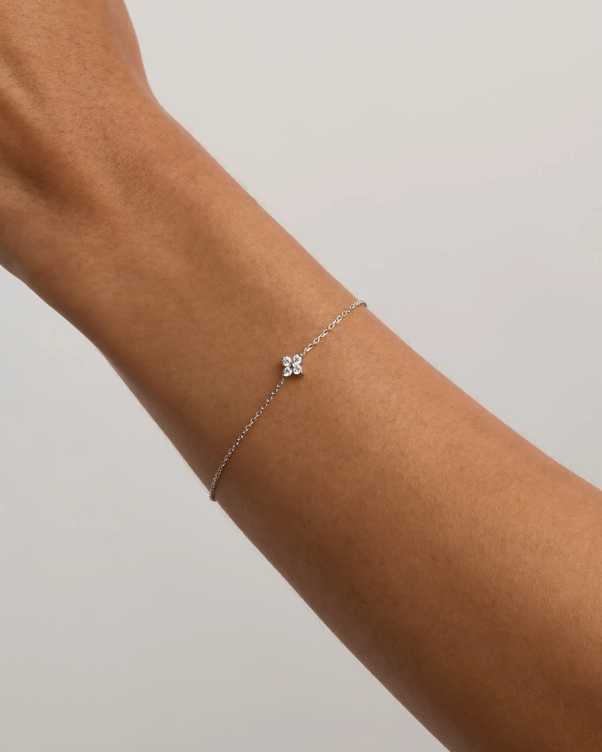 Sterling Silver Crystal Bloom Bracelet Bycharlotte