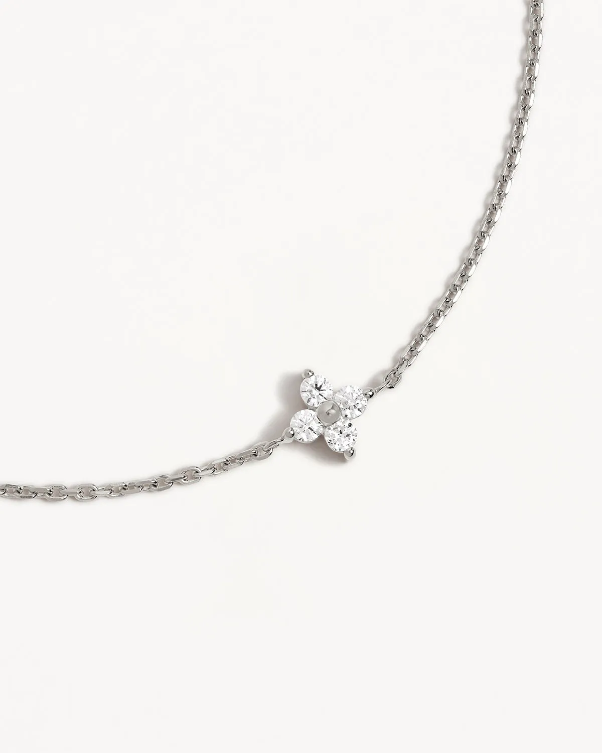 Sterling Silver Crystal Bloom Bracelet Bycharlotte