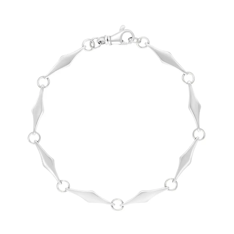 Sterling Silver Rhombus Handmade Bracelet