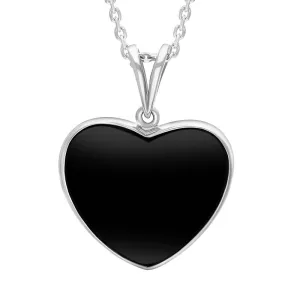 Sterling Silver Whitby Jet Split Bale Necklace