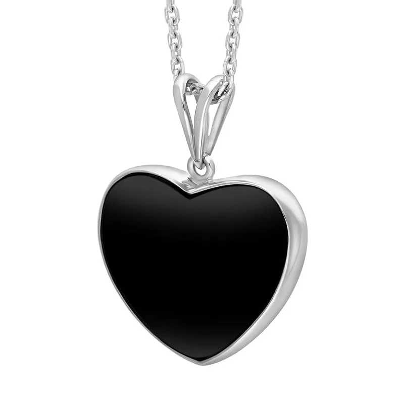 Sterling Silver Whitby Jet Split Bale Necklace