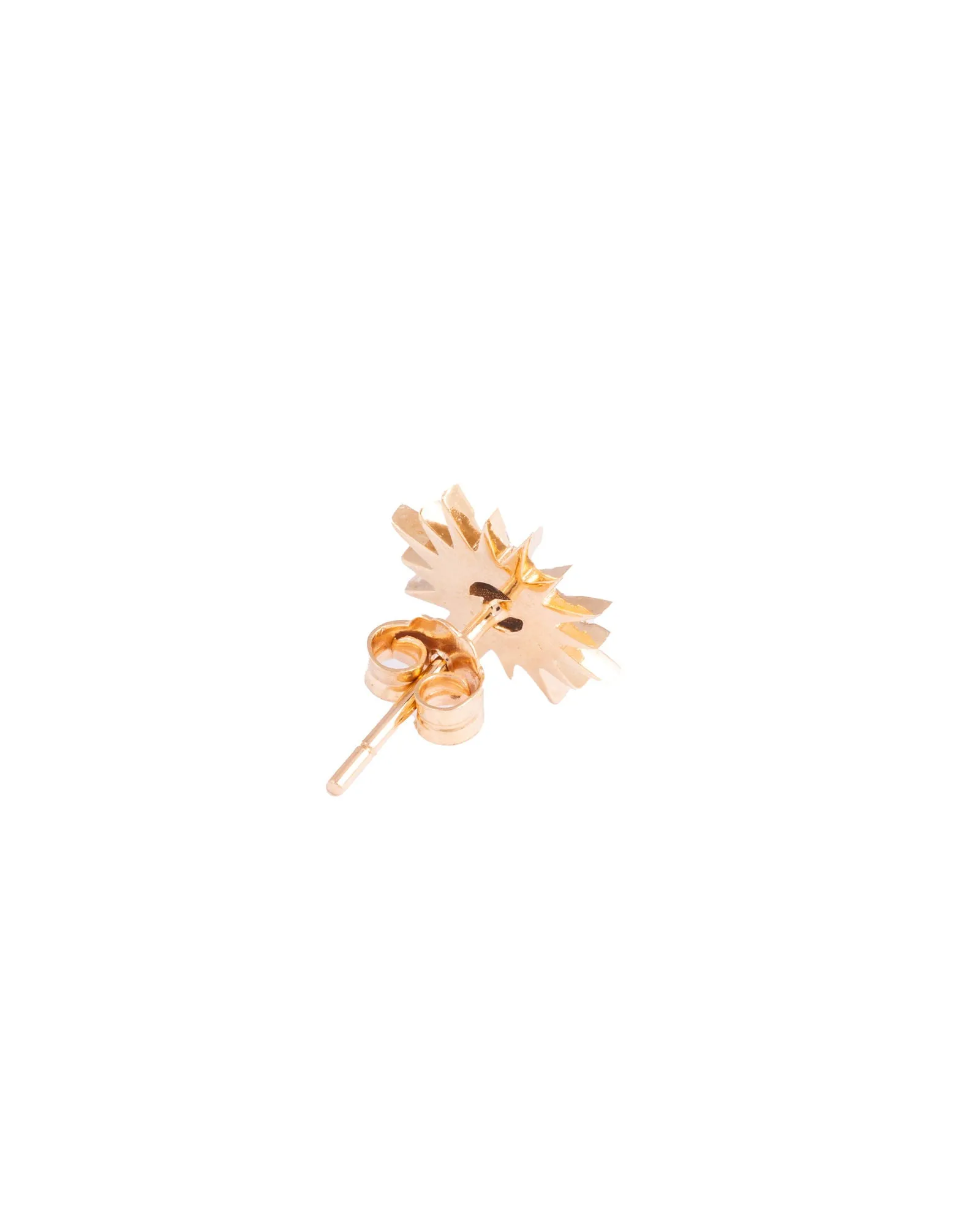 Sun 18K Gold, Whitegold or Rosegold Earring w. Diamonds & Turquoise