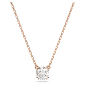 Swarovski Constella Necklace with Pendant Round cut White Rose gold-tone plated  38cm x 42 CM