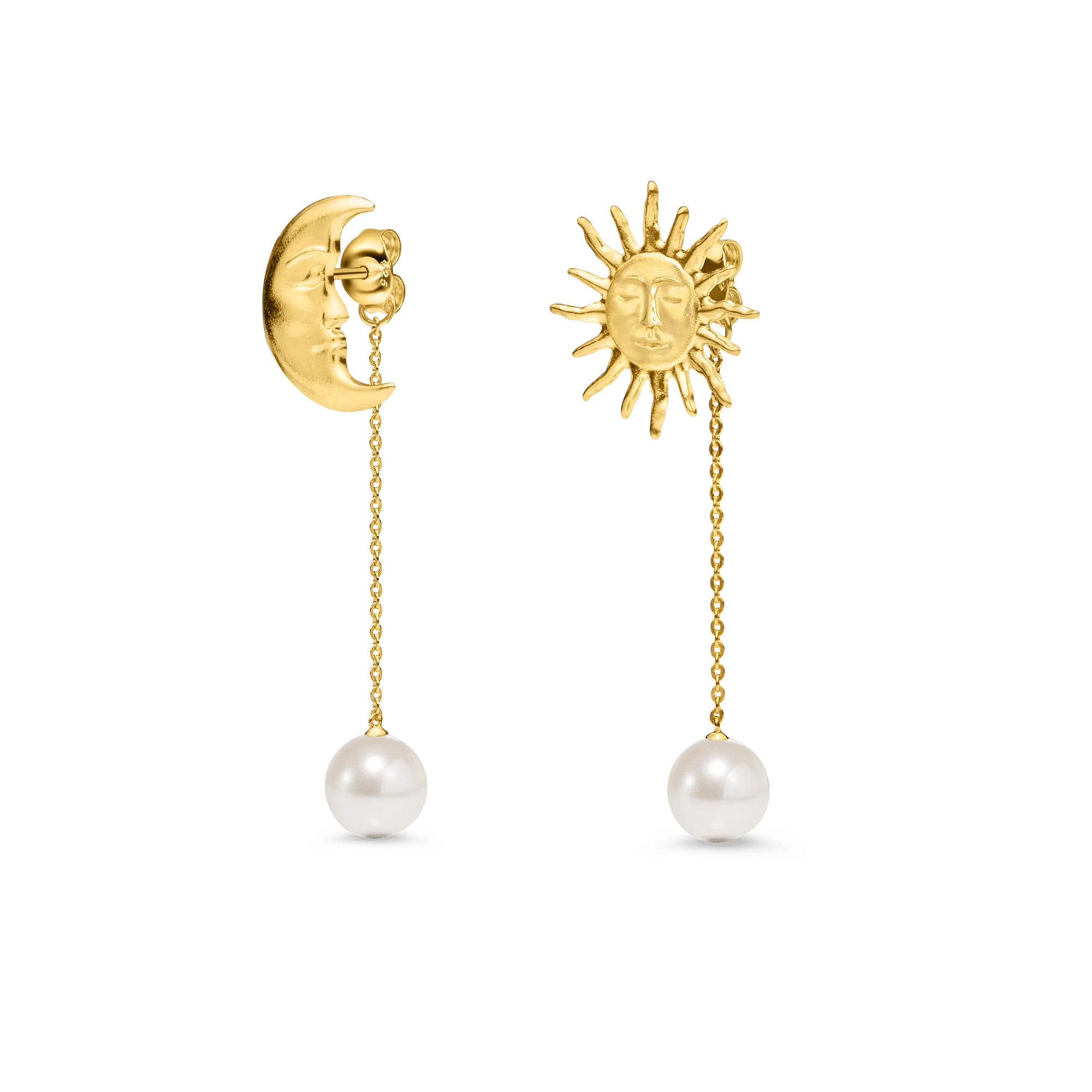 The Lovers Backdrop Gold Plated Earring