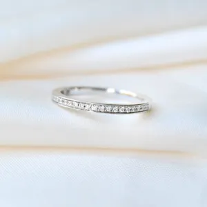 Tina Pavé 14K Whitegold Ring w. Diamonds