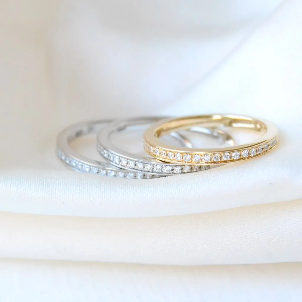Tina Pavé 14K Whitegold Ring w. Diamonds