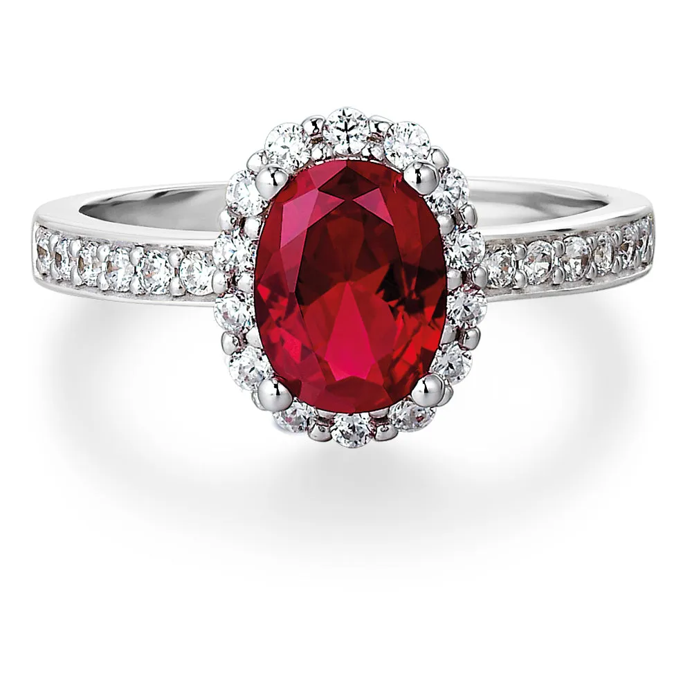 Tru-Ruby Cincature Ring Set