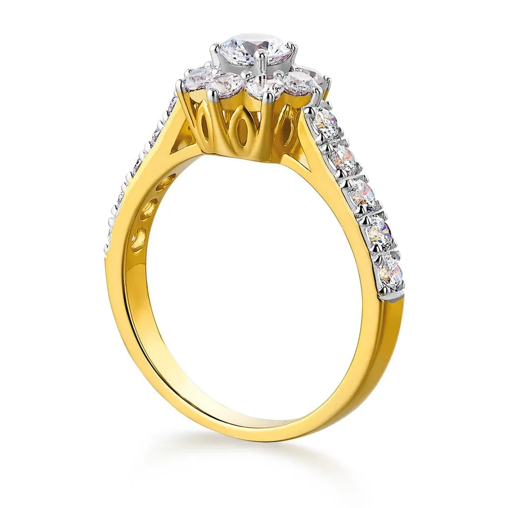 Tulip Cluster Ring