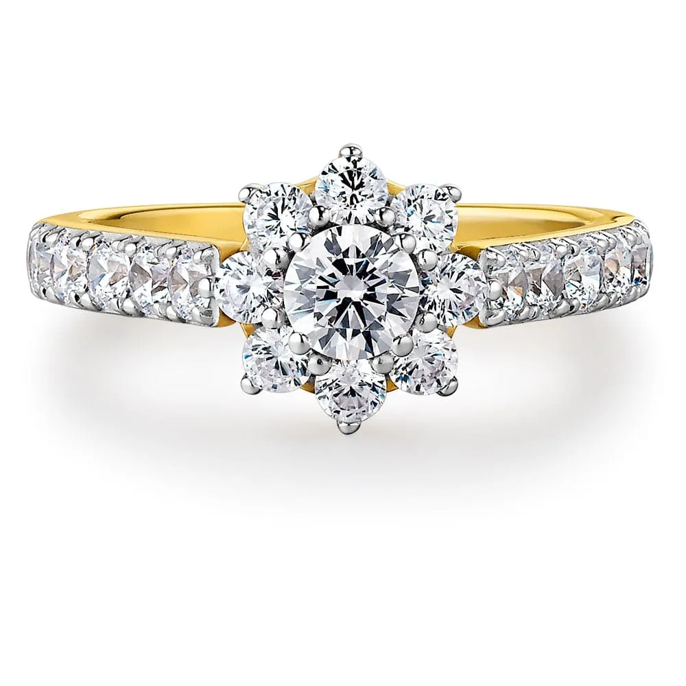 Tulip Cluster Ring