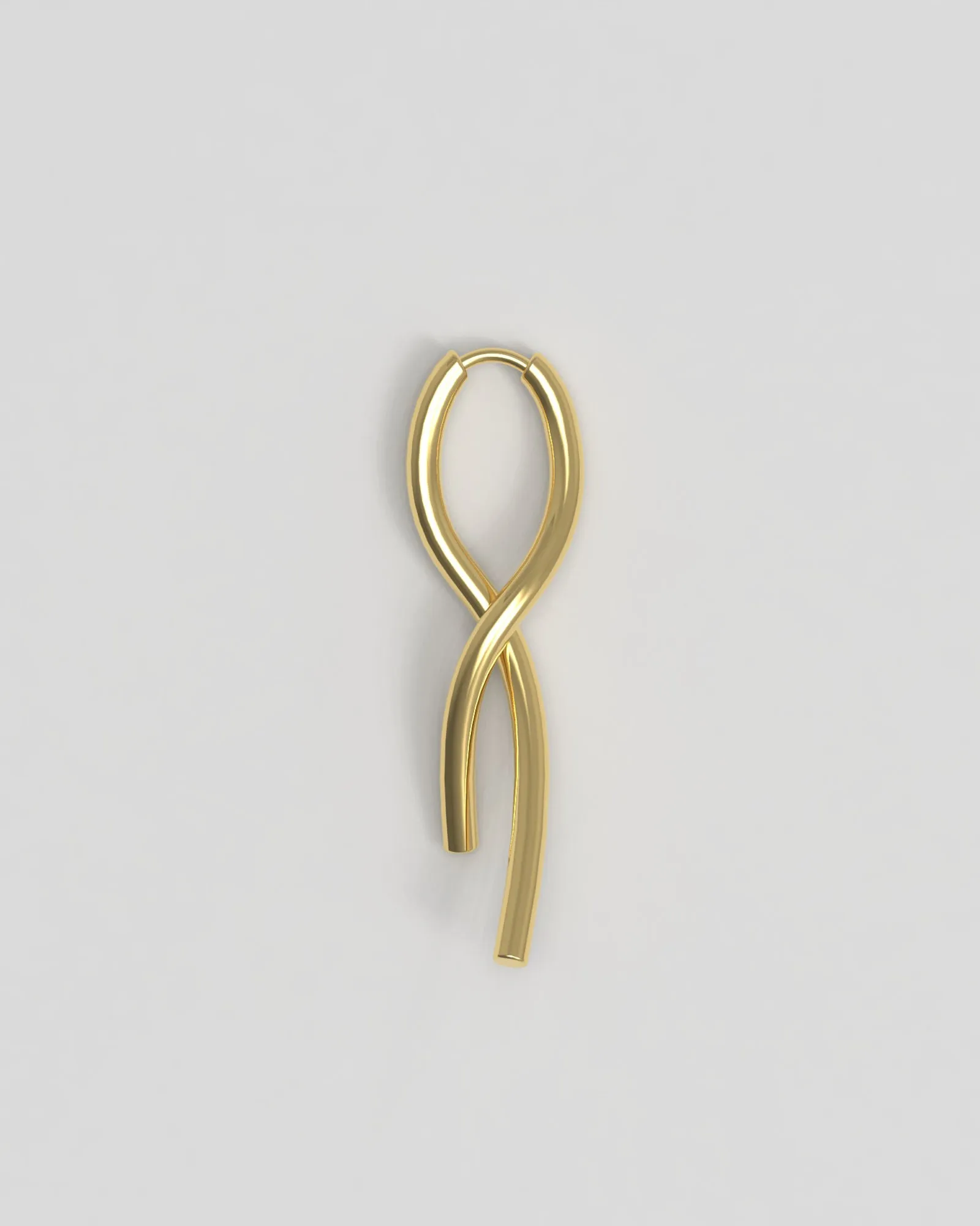 Twist 18K Gold Earring