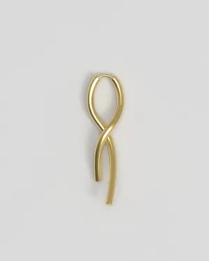 Twist 18K Gold Earring