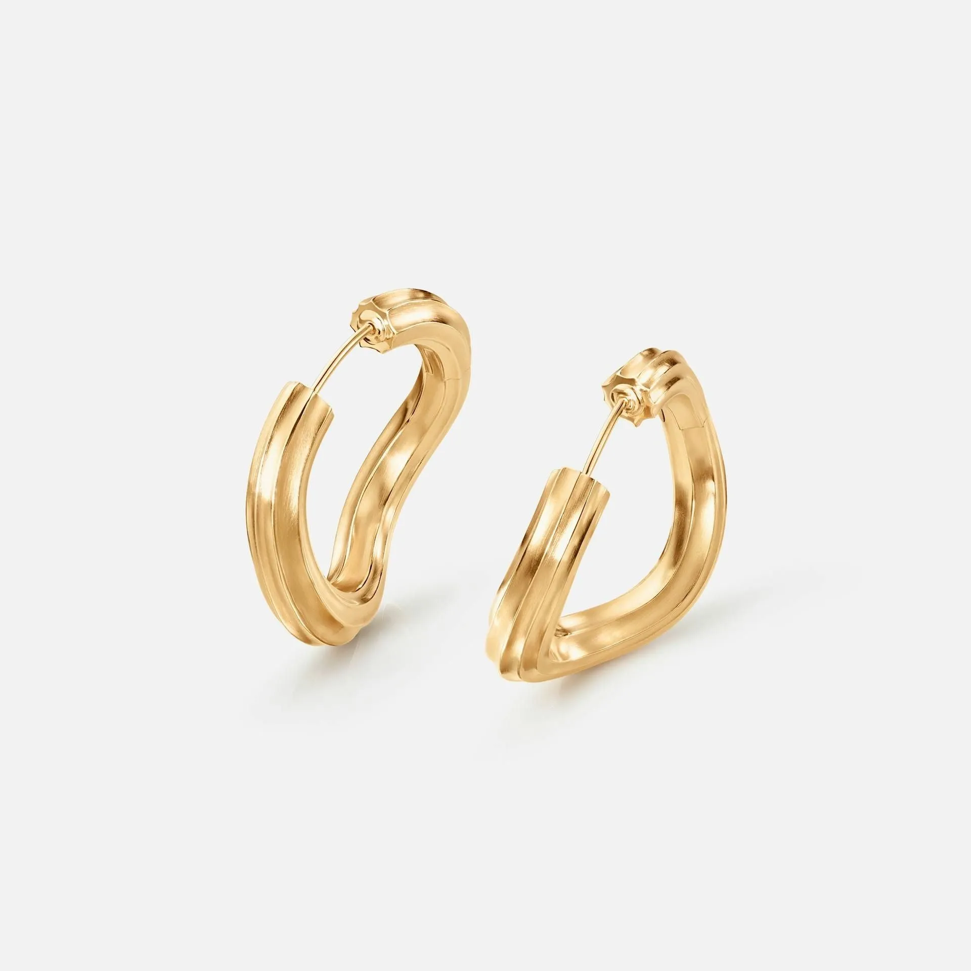 Under The Sea Large 18K Gold Hoops