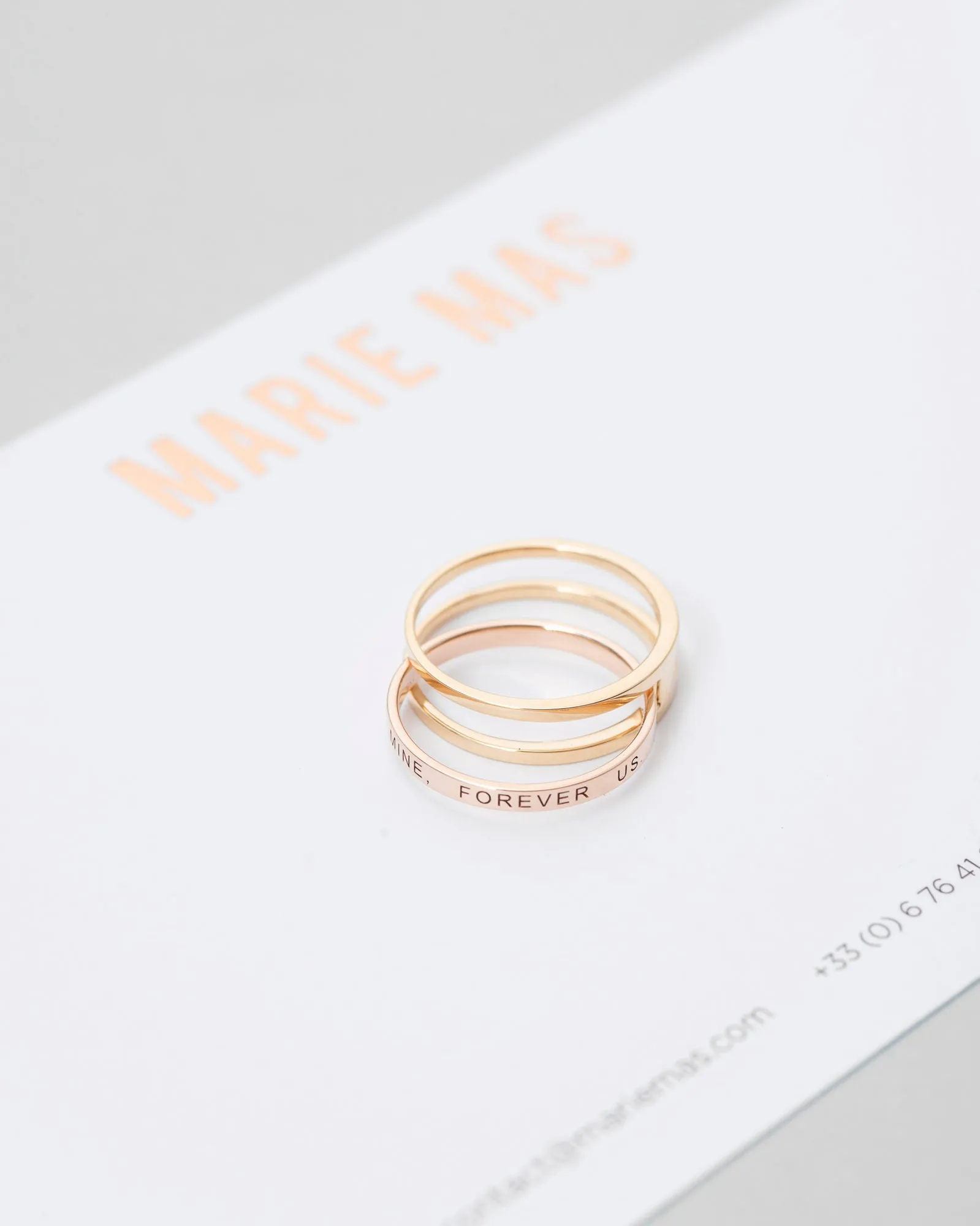 Unisex We 18K Rosegold & Gold Ring
