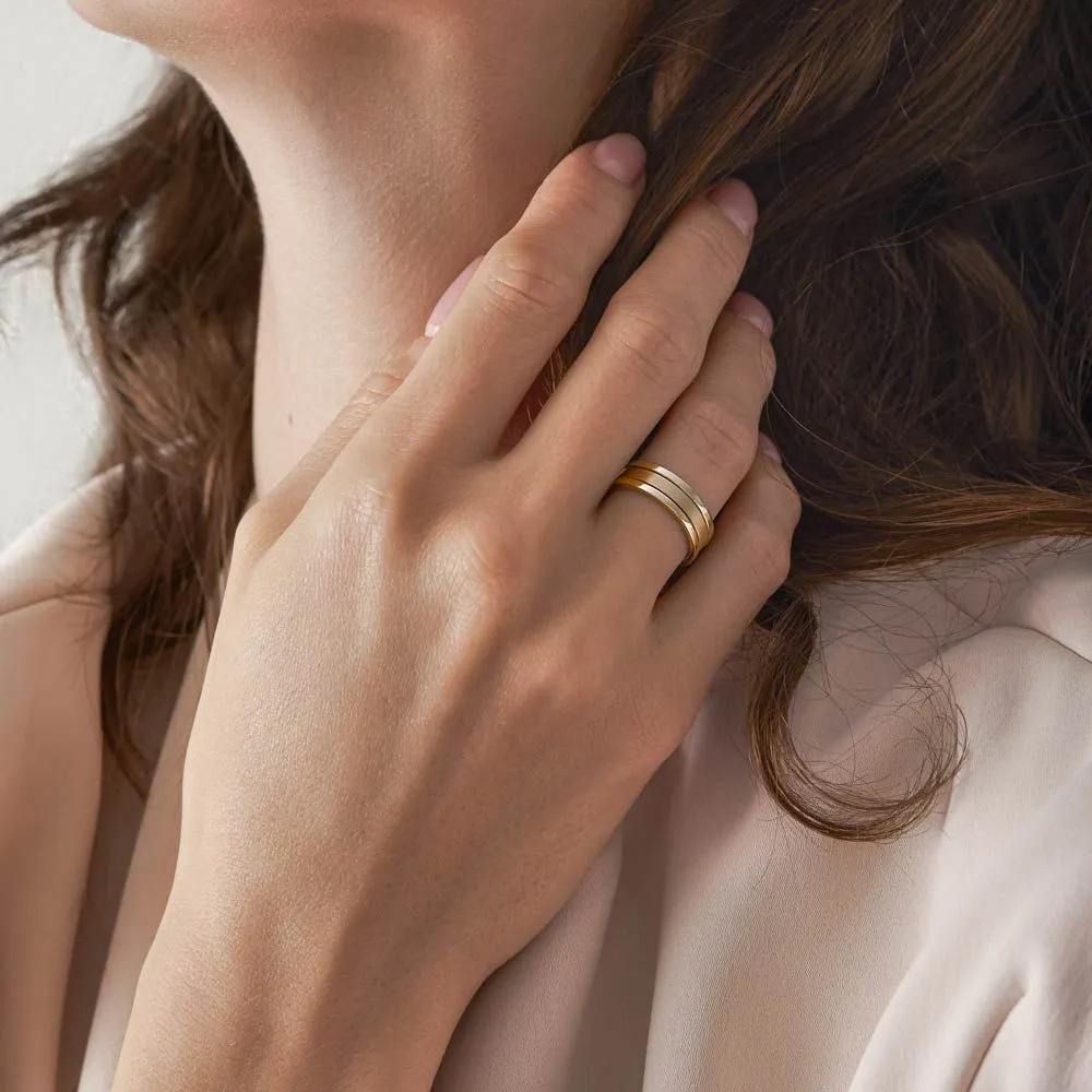 Unisex We Matt 18K Gold Ring