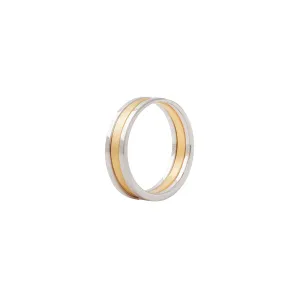 Unisex We Matt 18K Whitegold & Gold Ring