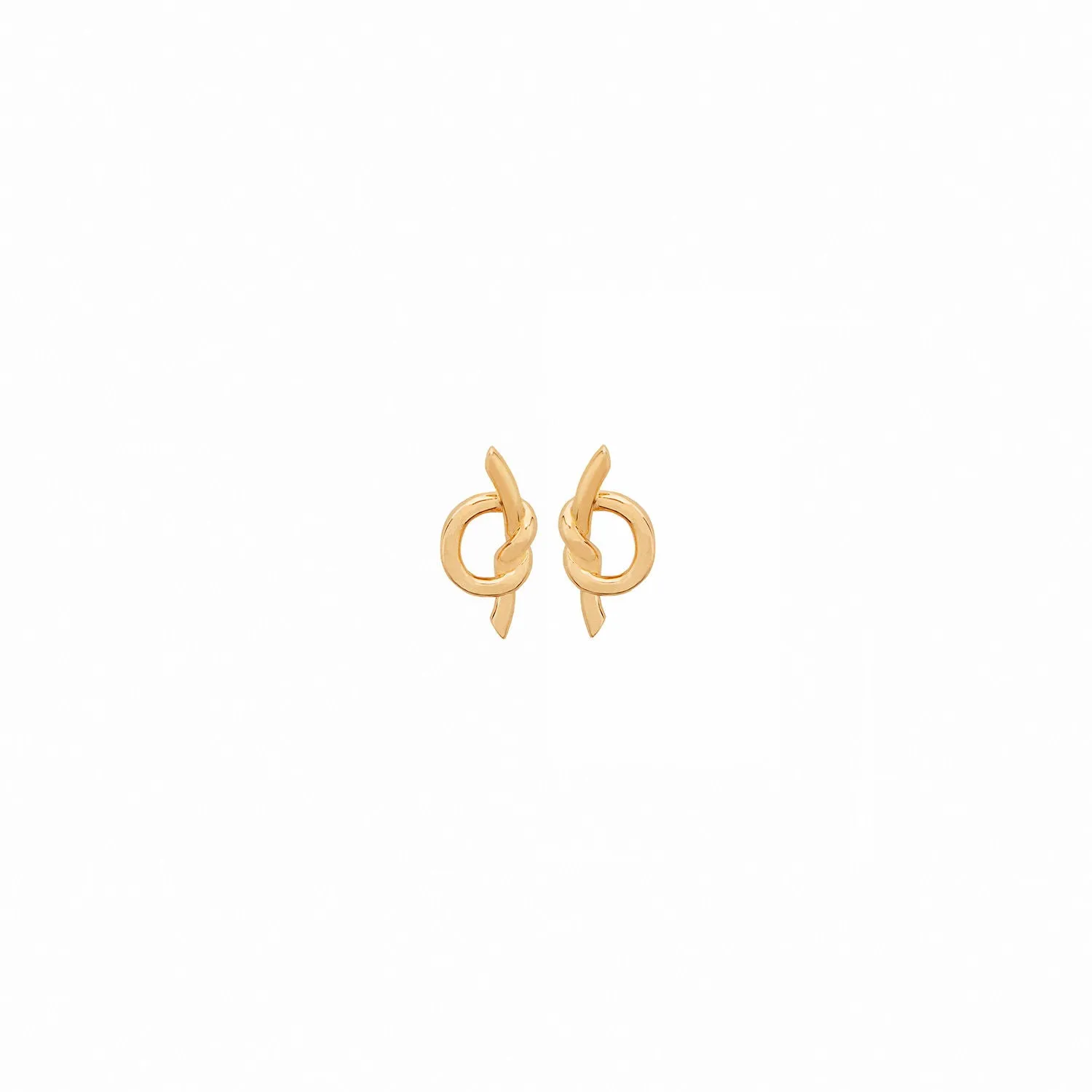 Venus tie Gold Plated Earrings