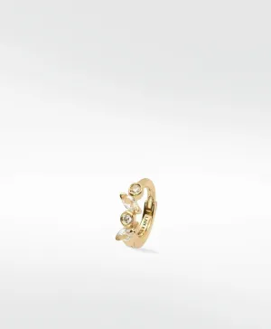 Veto Small 14K Gold Hoop w. Lab-Grown Diamonds & Sapphires