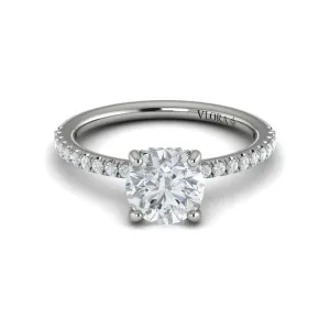 Vlora 14K White Gold Classic Diamond Engagement Ring