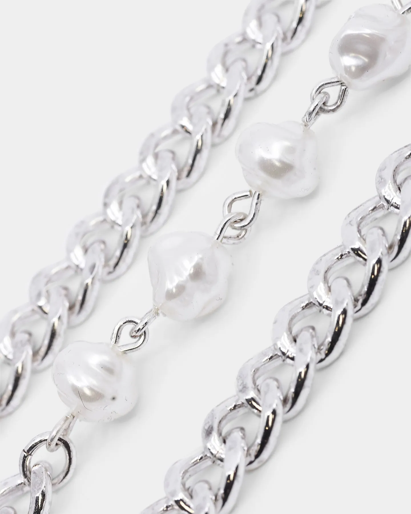 Wild for the Weekend Curb Chain Necklace Silver