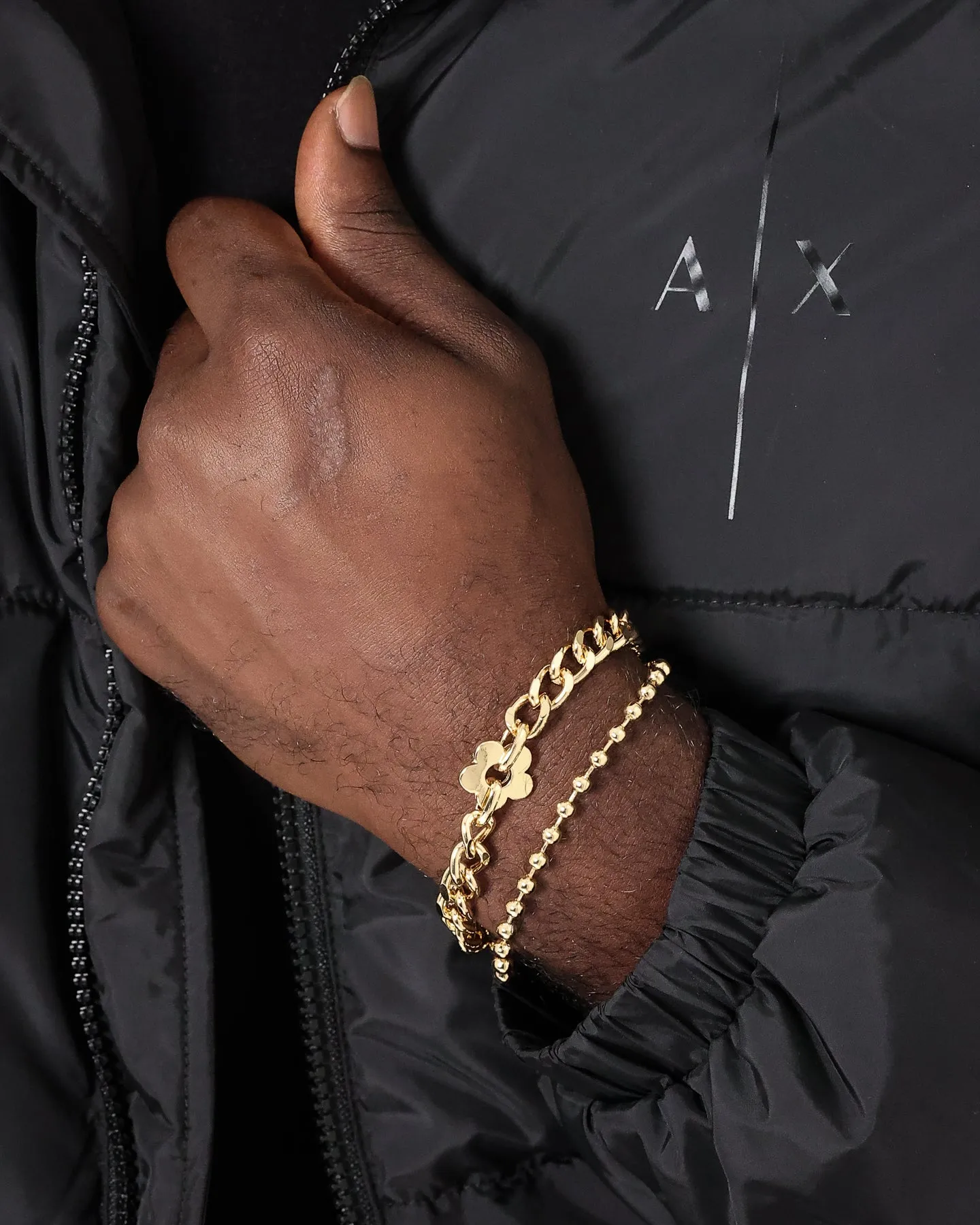 Wild For The Weekend Flower Bracelet Gold